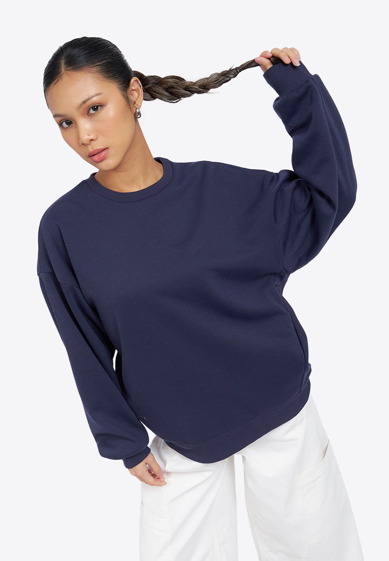 Side Pocket Oversized Sweatshirt