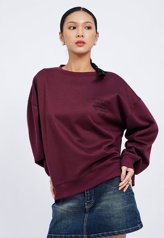 Oversized Long Sleeve Sweatshirt