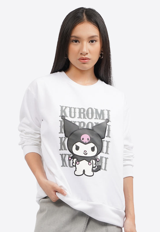 Kuromi Oversized Graphic Sweatshirt