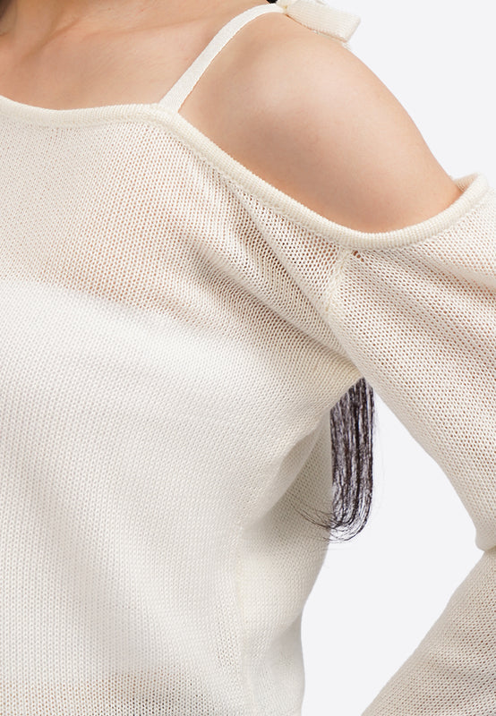 One Shoulder Long Sleeve Jumper