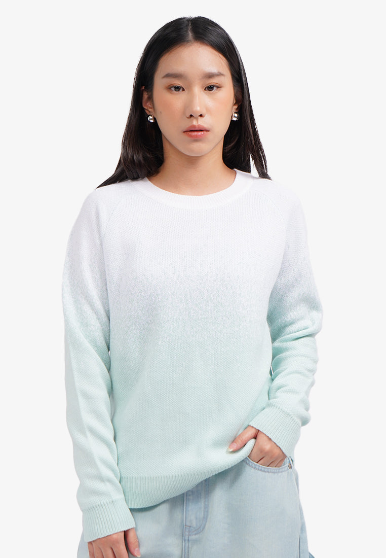 Oversized Long Sleeve Sweater Mint