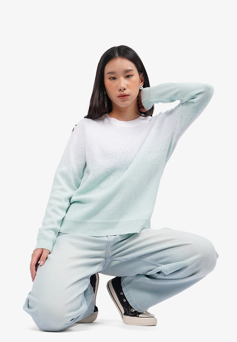 Oversized Long Sleeve Sweater Mint