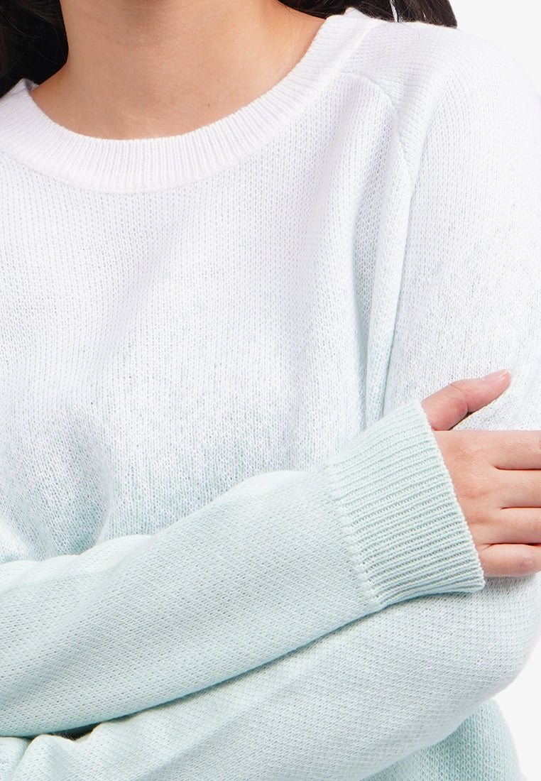 Oversized Long Sleeve Sweater Mint