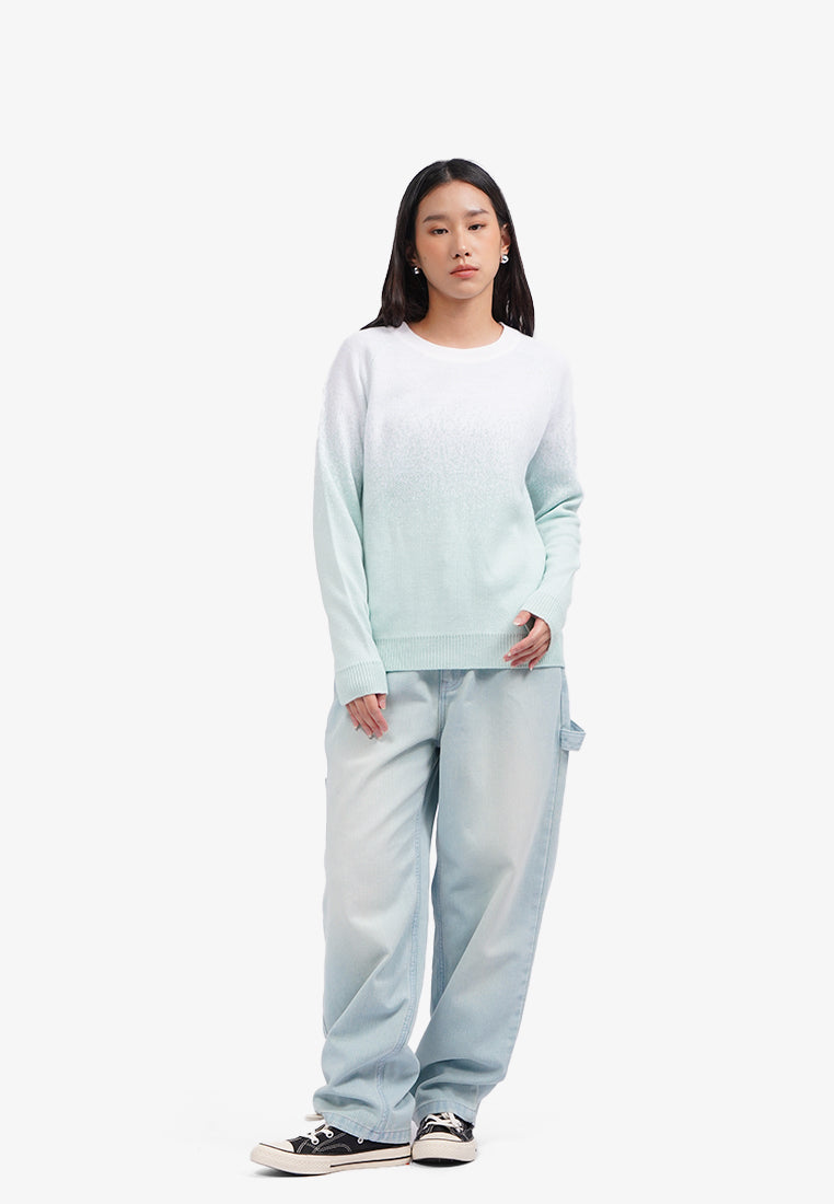 Oversized Long Sleeve Sweater Mint