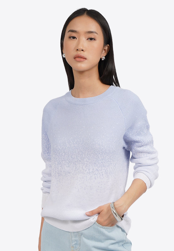 Long Sleeve Gradient Sweater