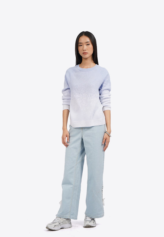 Long Sleeve Gradient Sweater