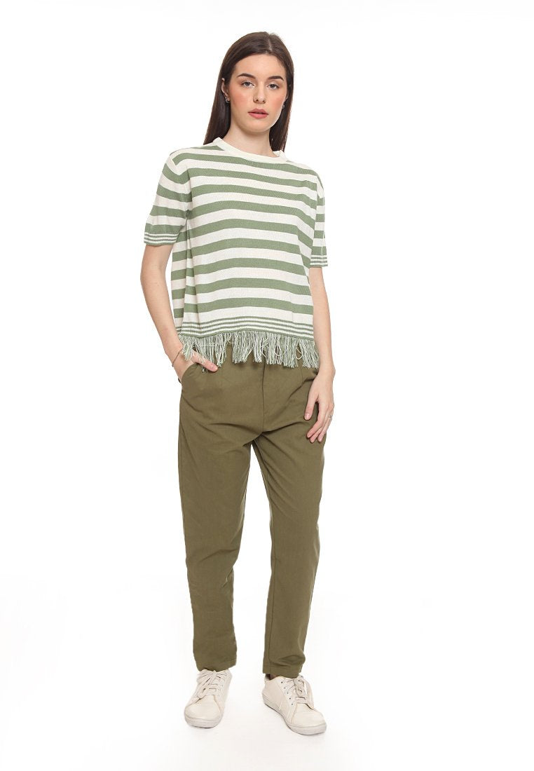 Pullover With Fringes