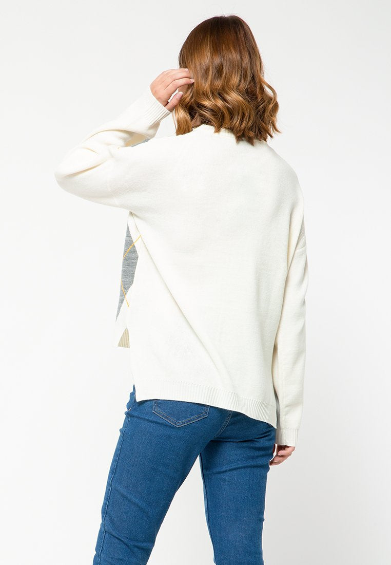 Oversize Motif Sweater