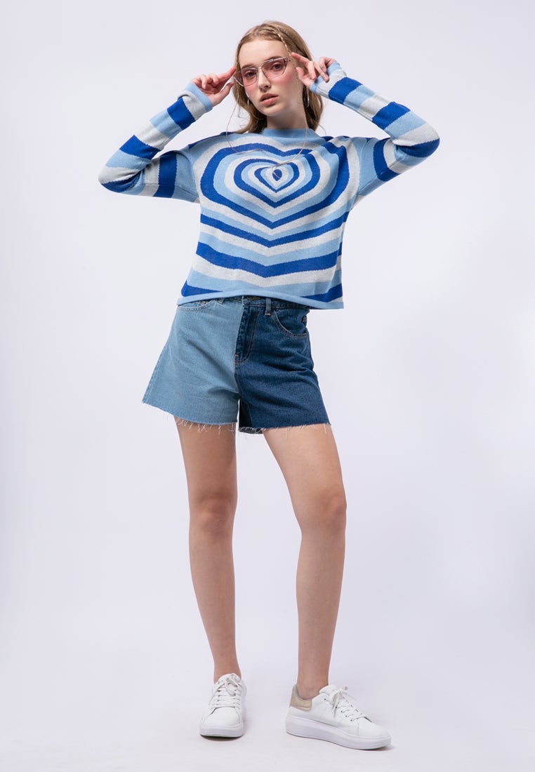 Heartwave Printed Sweater