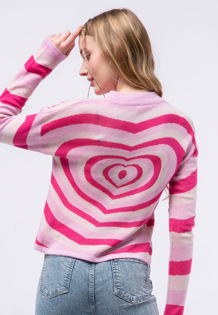 Heartwave Printed Sweater