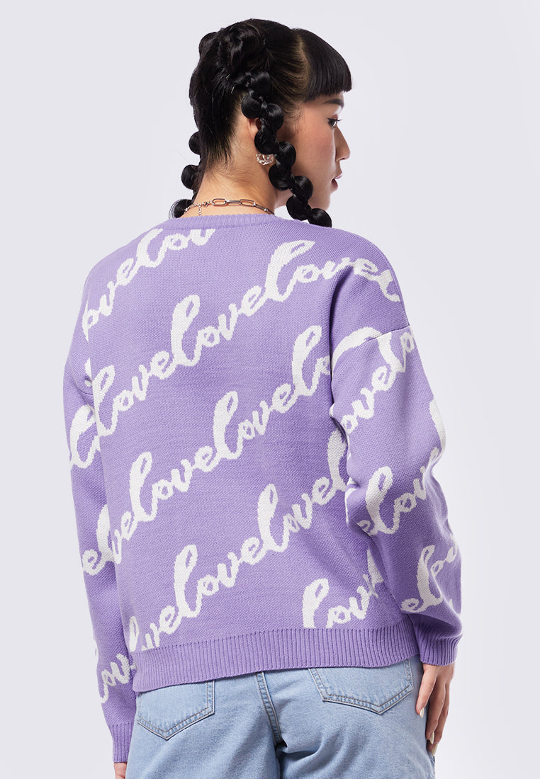Printed Oversize Sweater