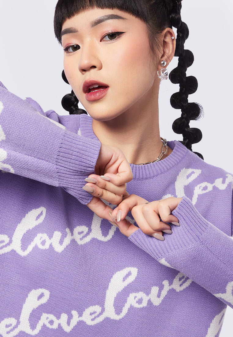 Printed Oversize Sweater
