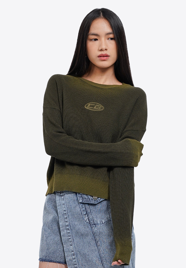Long Sleeve Ombre Sweater