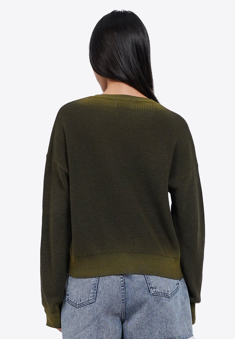 Long Sleeve Ombre Sweater