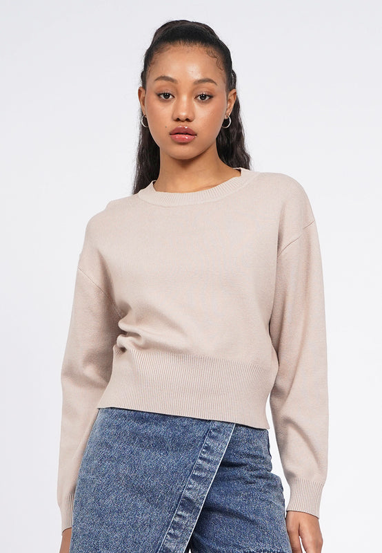 Crew Neck Long Sleeve Sweater