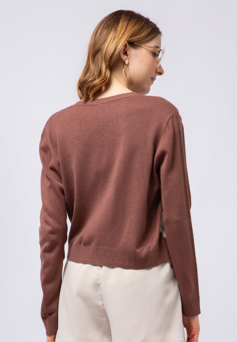 Patterned Loose Sweater