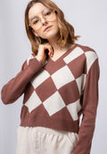 Patterned Loose Sweater