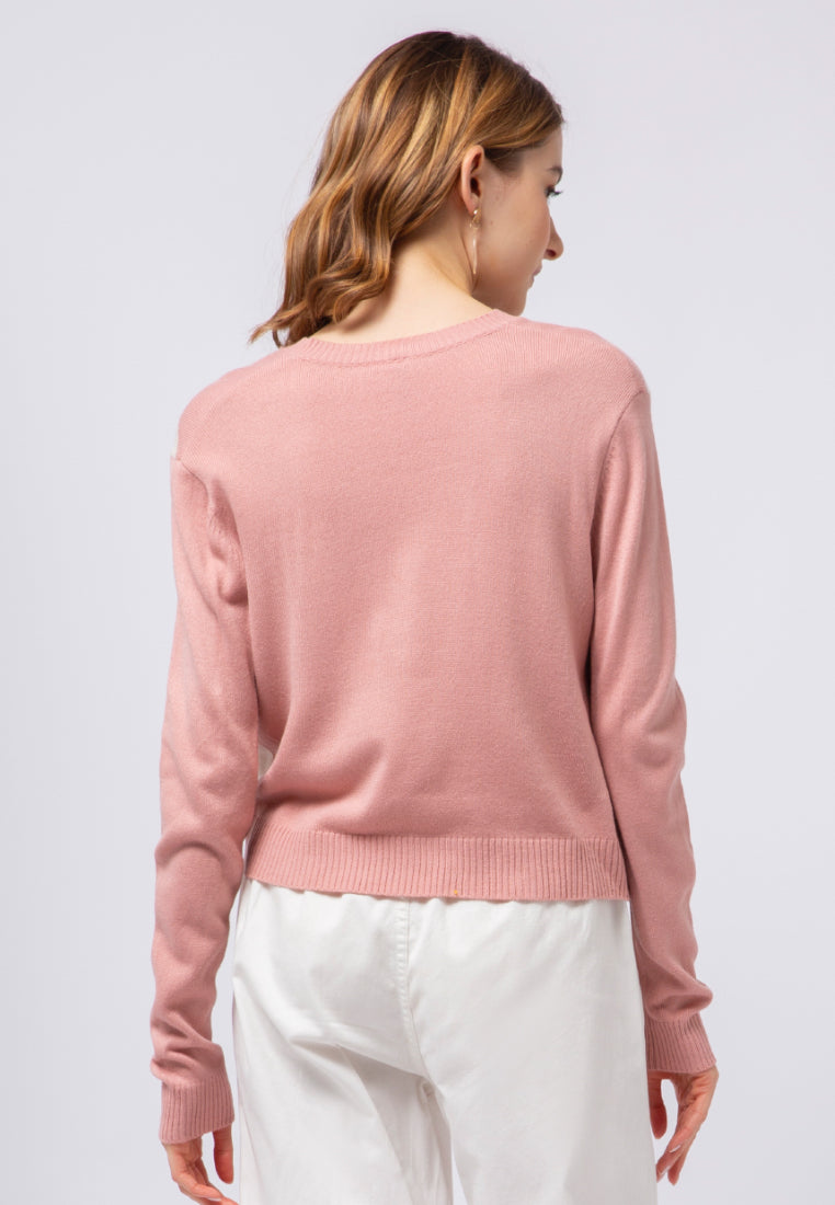 Patterned Loose Sweater