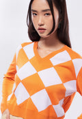 Printed Long Sleeve Sweater