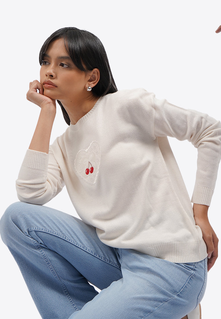 Long Sleeve Berry Sweater