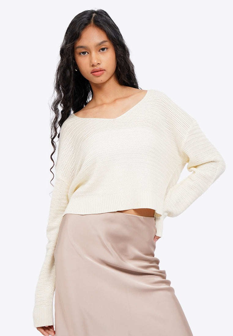 Hollow Out Knit Sweater