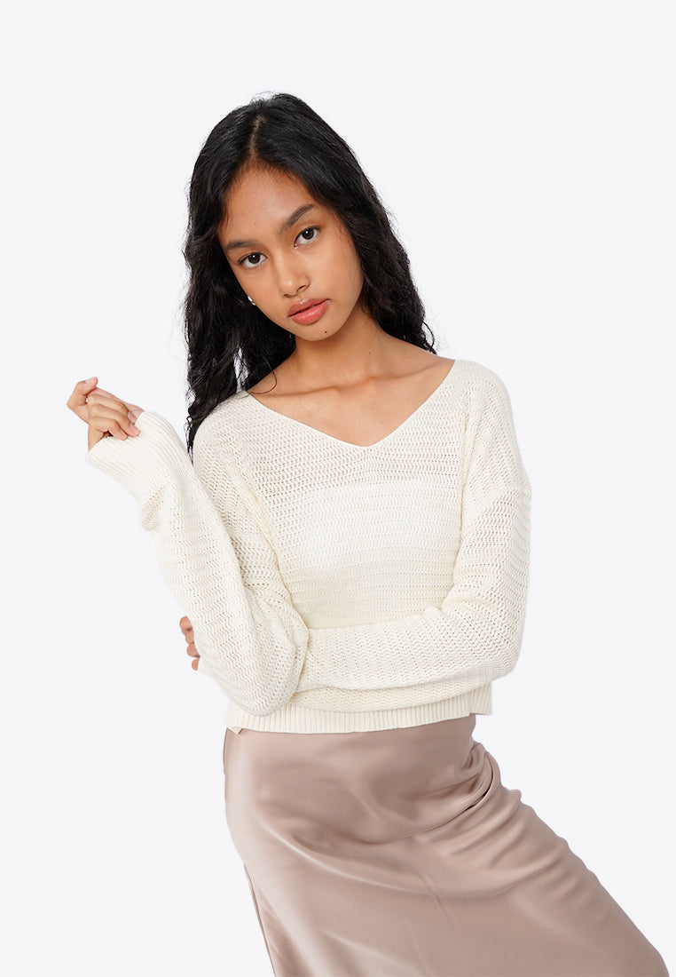Hollow Out Knit Sweater