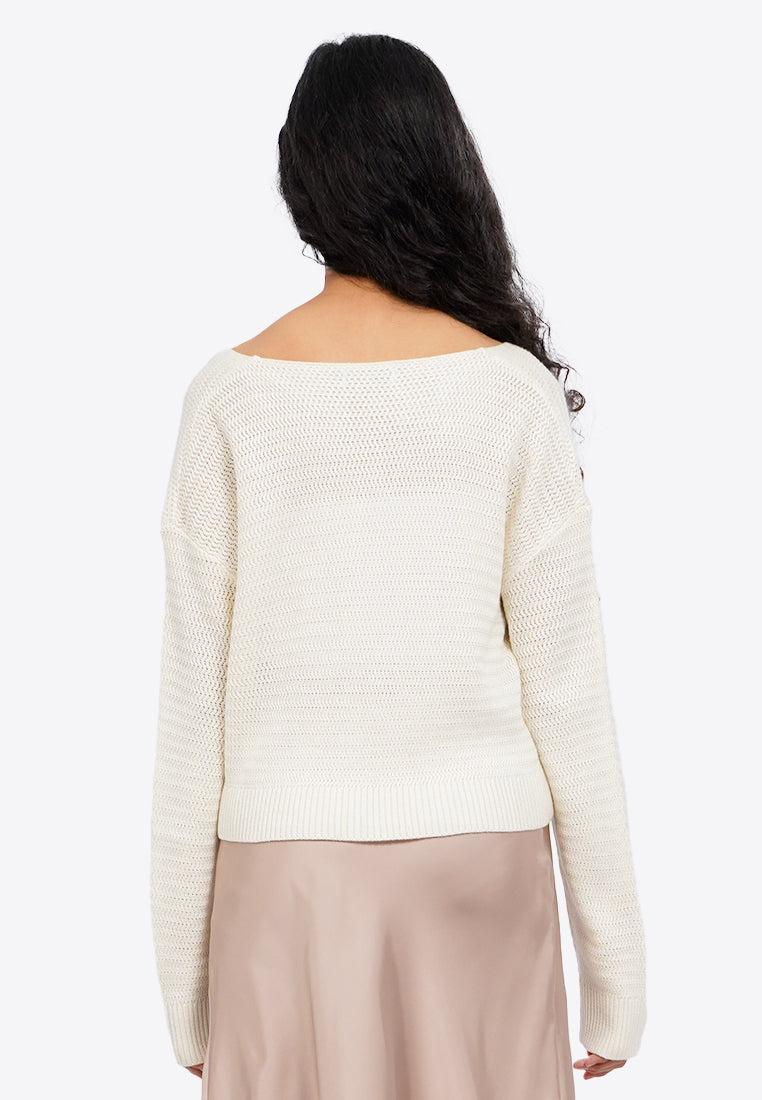 Hollow Out Knit Sweater