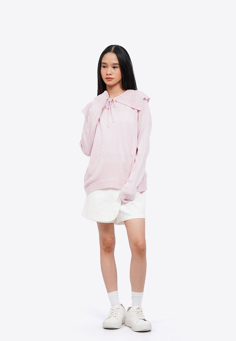 Peterpan Collar Long Sleeve Sweater