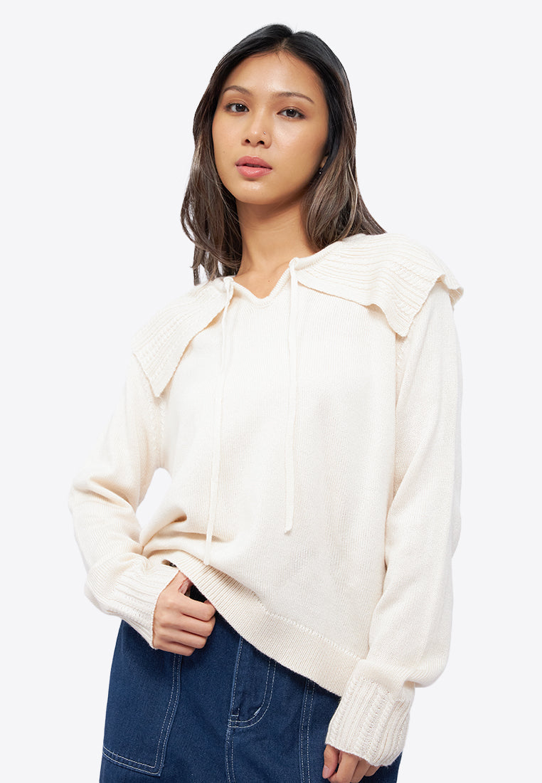 Peterpan Collar Long Sleeve Sweater