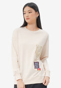 Oversized Graphic Sweatshirt Ecru