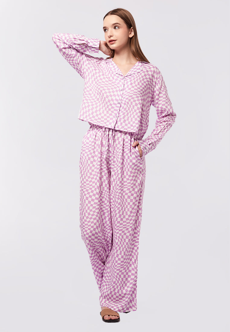 Long Sleeve Printed Pyjama Set