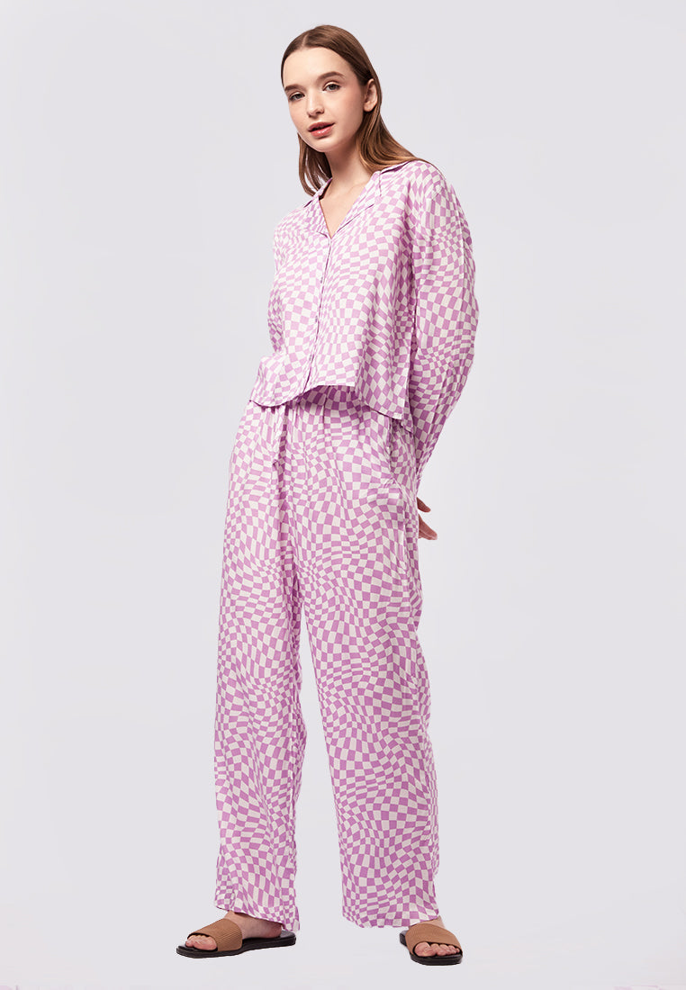 Long Sleeve Printed Pyjama Set