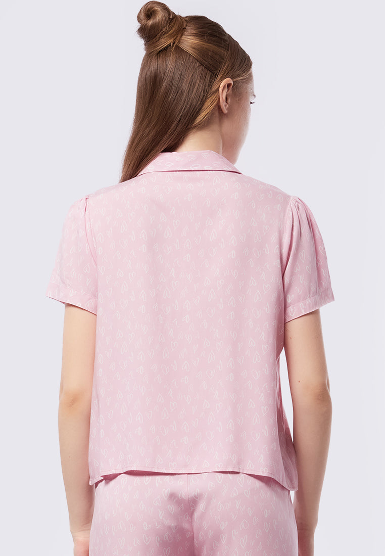 Printed Pajama Set with Long Pants
