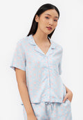 Short Sleeve Printed Pajamas Set