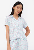 Short Sleeve Printed Pajamas Set