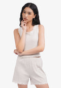Short Pants Pajama Set Dark Grey