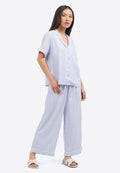 Short Sleeve Stripes Pajama Set