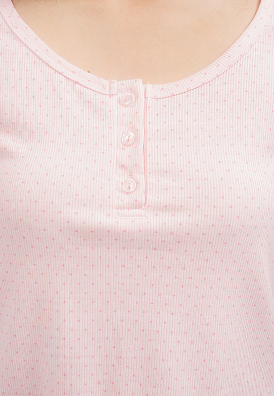 Short Sleeve Ribbed Pajama Set