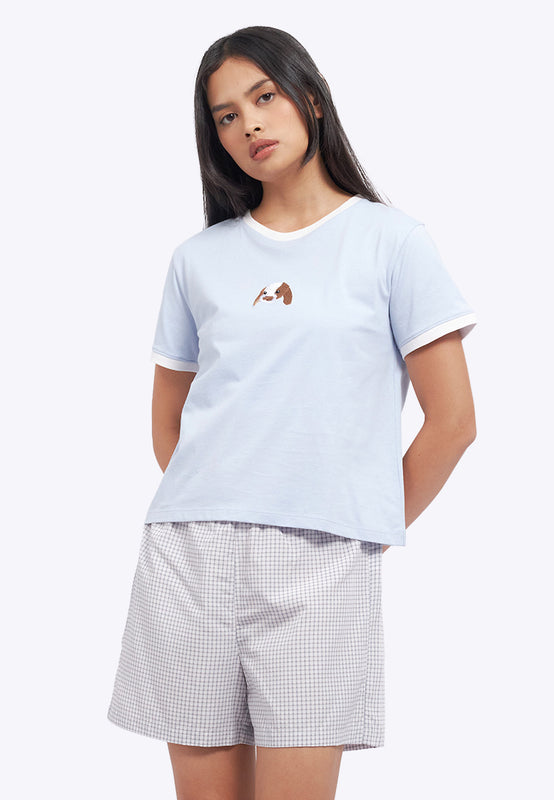 Short Sleeve Tee and Shorts Pajama Set