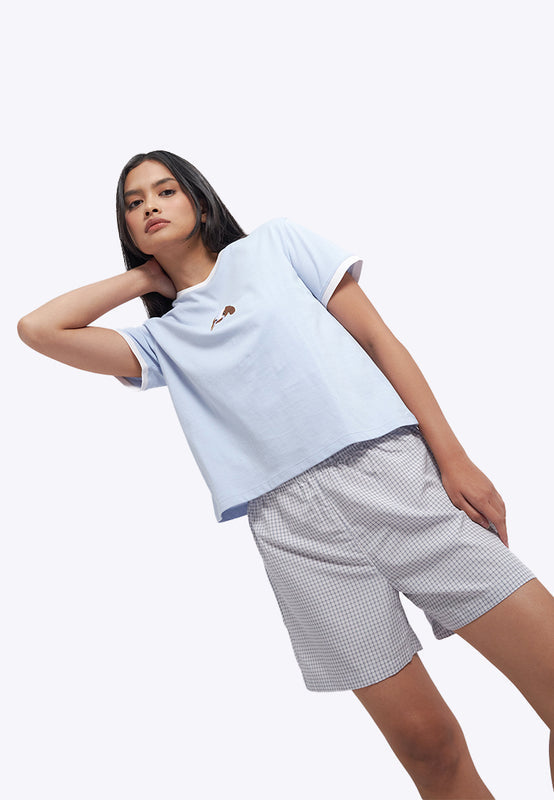Short Sleeve Tee and Shorts Pajama Set