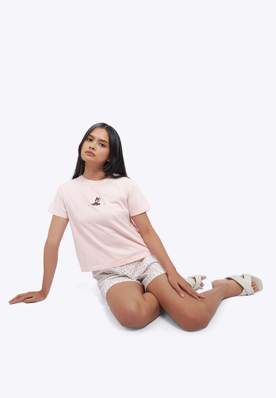 Short Sleeve Tee and Shorts Pajama Set