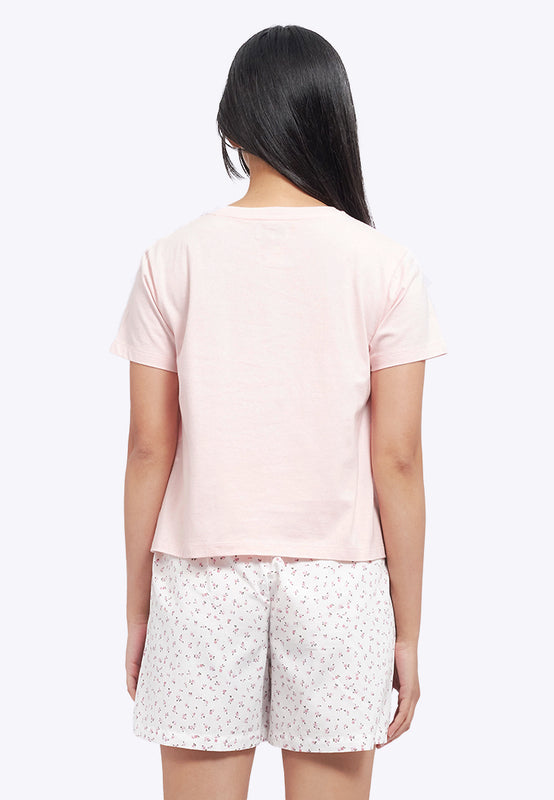 Short Sleeve Tee and Shorts Pajama Set