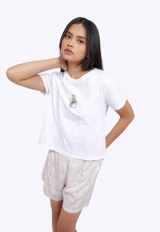 Short Sleeve Tee and Shorts Pajama Set
