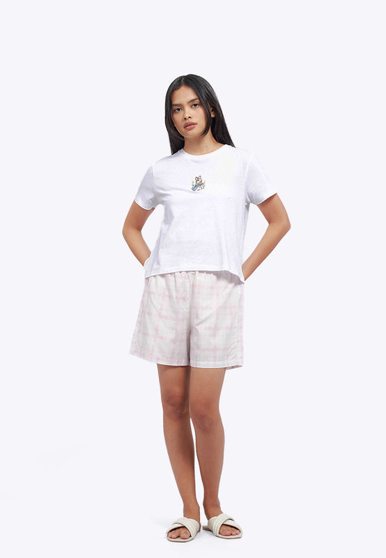 Short Sleeve Tee and Shorts Pajama Set