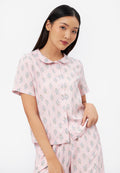 Short Sleeve Printed Pajamas Set