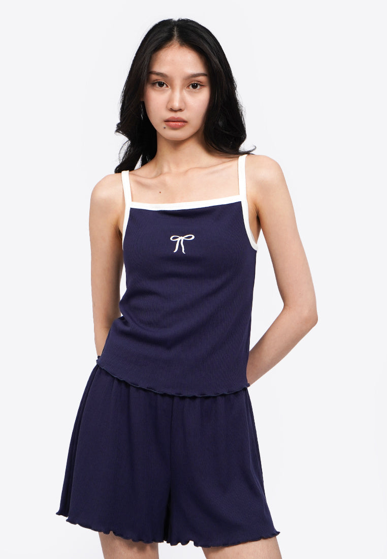 Lettuce Hem Tank Pajama Set