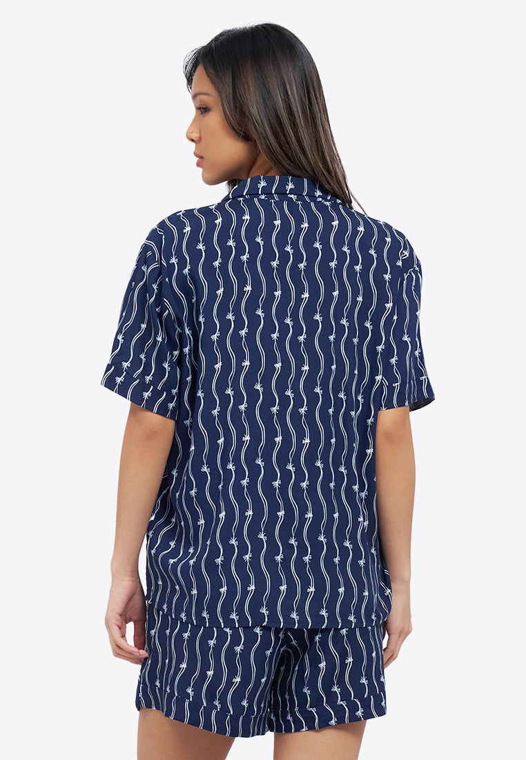 Printed Shorts Pajama Set