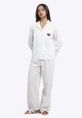 Printed Long Pants Pajama Set