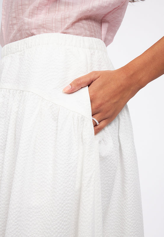 Regular Fit Textured Maxi Skirt