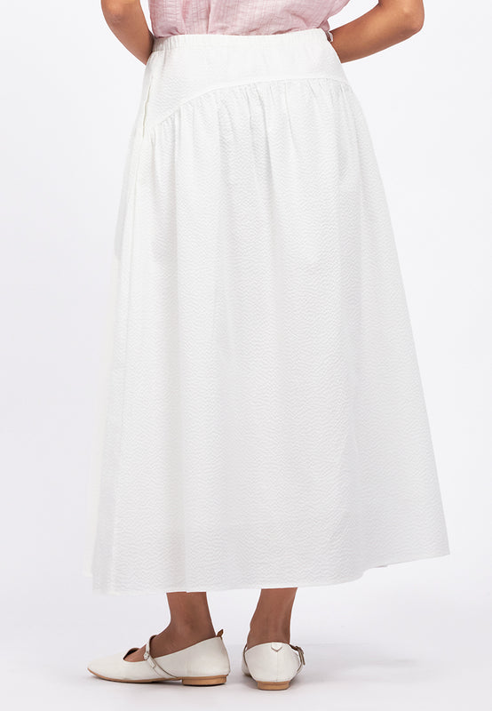 Regular Fit Textured Maxi Skirt
